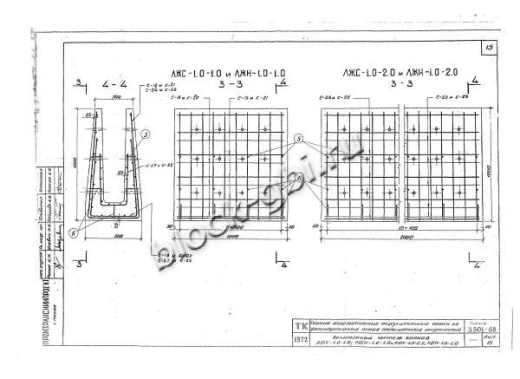 Лоток междушпальный ЛЖН-1.0-1.0