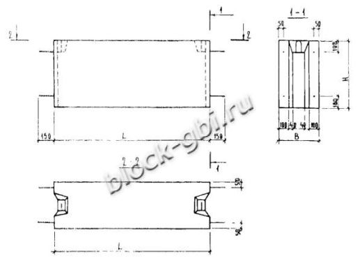 Фундаментный блок ФБ 24.5.6-Т Фундаментный блок ФБ 24.5.6-Т
