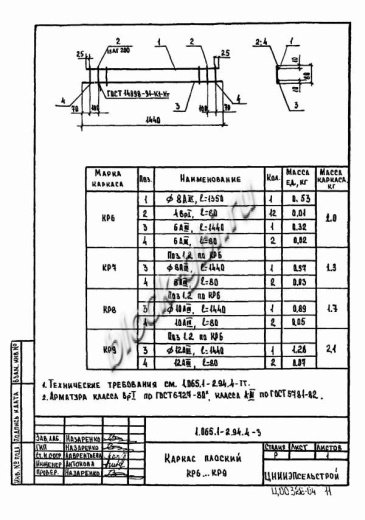 Плита 2ПГ 6-6
