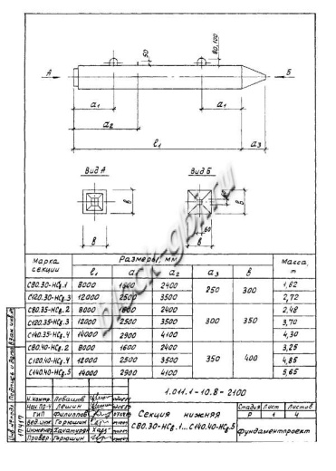 Свая С 280.40-Св