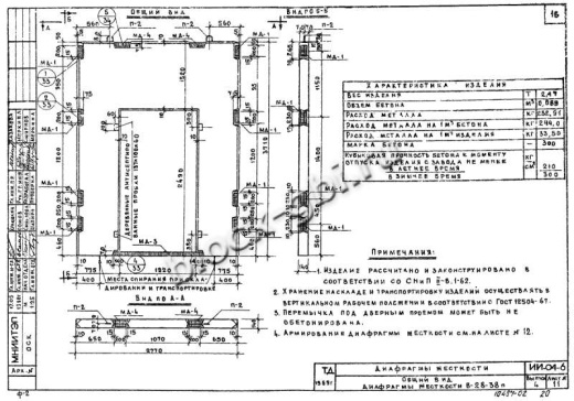 Диафрагма жесткости В-28-38п