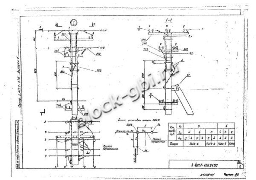 Переходная ответвительная анкерная опора ПОА3
