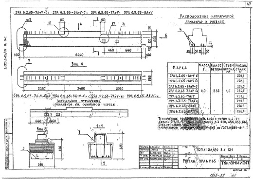 Ригель 2РЛ 6.2.65-8 АтV-Сн