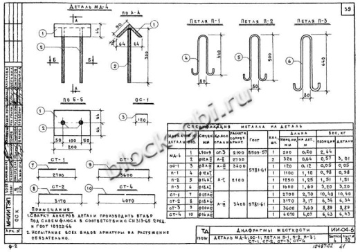 Диафрагма жесткости В-41-29п