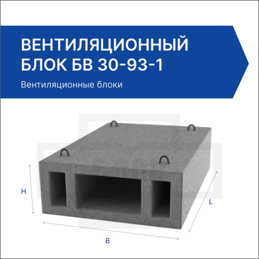 Вентиляционный блок БВ 30-93-1