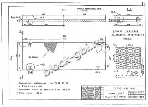 Плита ПДН 2-6 Плита ПДН 2-6