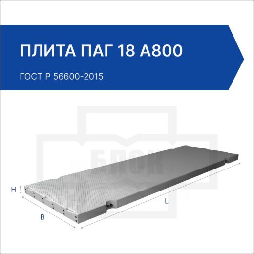 Плита ПАГ 18 А800