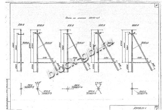 Ответвительная анкерная опора ОА10-9