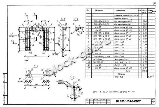 Диафрагма жесткости ДПЛ 26.26