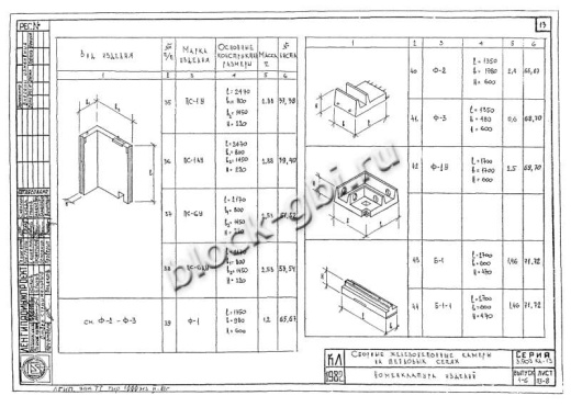 Балка камеры футерованная Б-1-1-фут