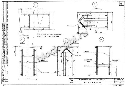 Диафрагма жесткости ВЦ-28-32
