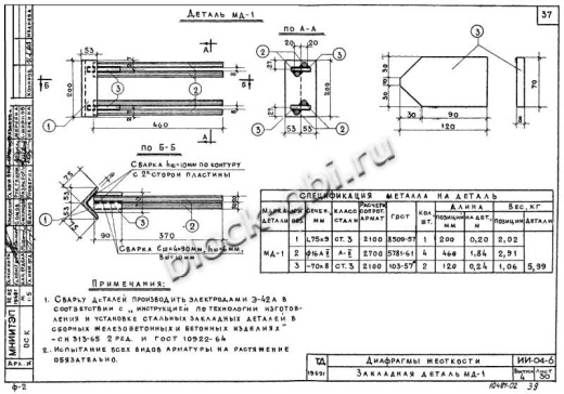 Диафрагма жесткости В-41-29п