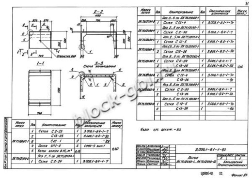Лоток ЛК 75.120.60-4