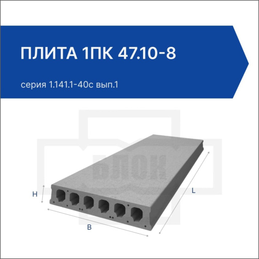 Плита 1ПК 47.10-8