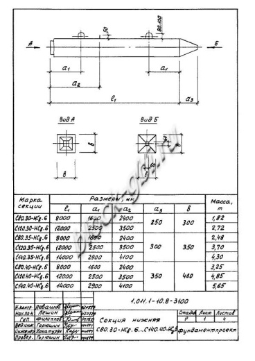 Свая С 280.40-Св.ВП